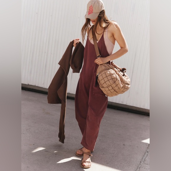 FP Movement by Free People Pants - NWT FP Movement Hot Shot Onesie - Sour Cherry
